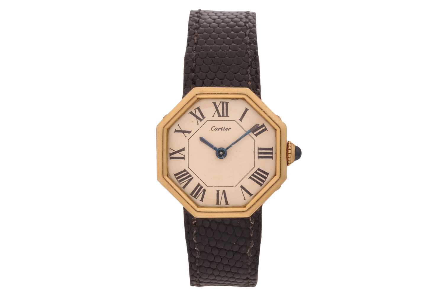 Lot 293 - Cartier - A Rare 18ct Gold Octagonal...