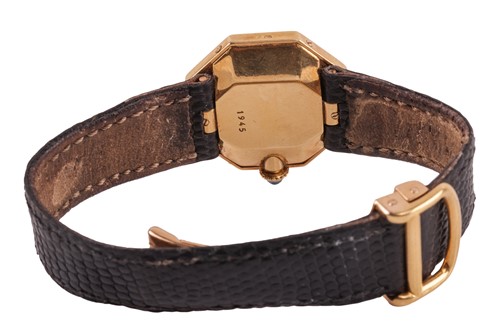 Lot 293 - Cartier - A Rare 18ct Gold Octagonal...