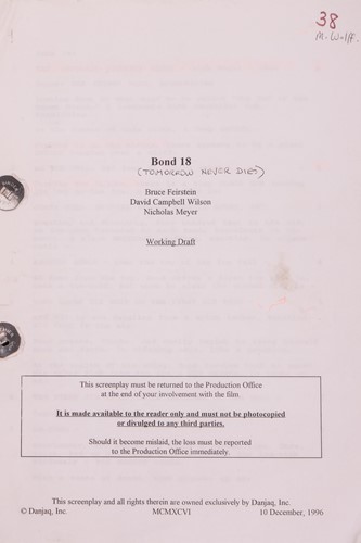 Lot 78 - The Marc Wolff Collection: James Bond: Bond 18:...