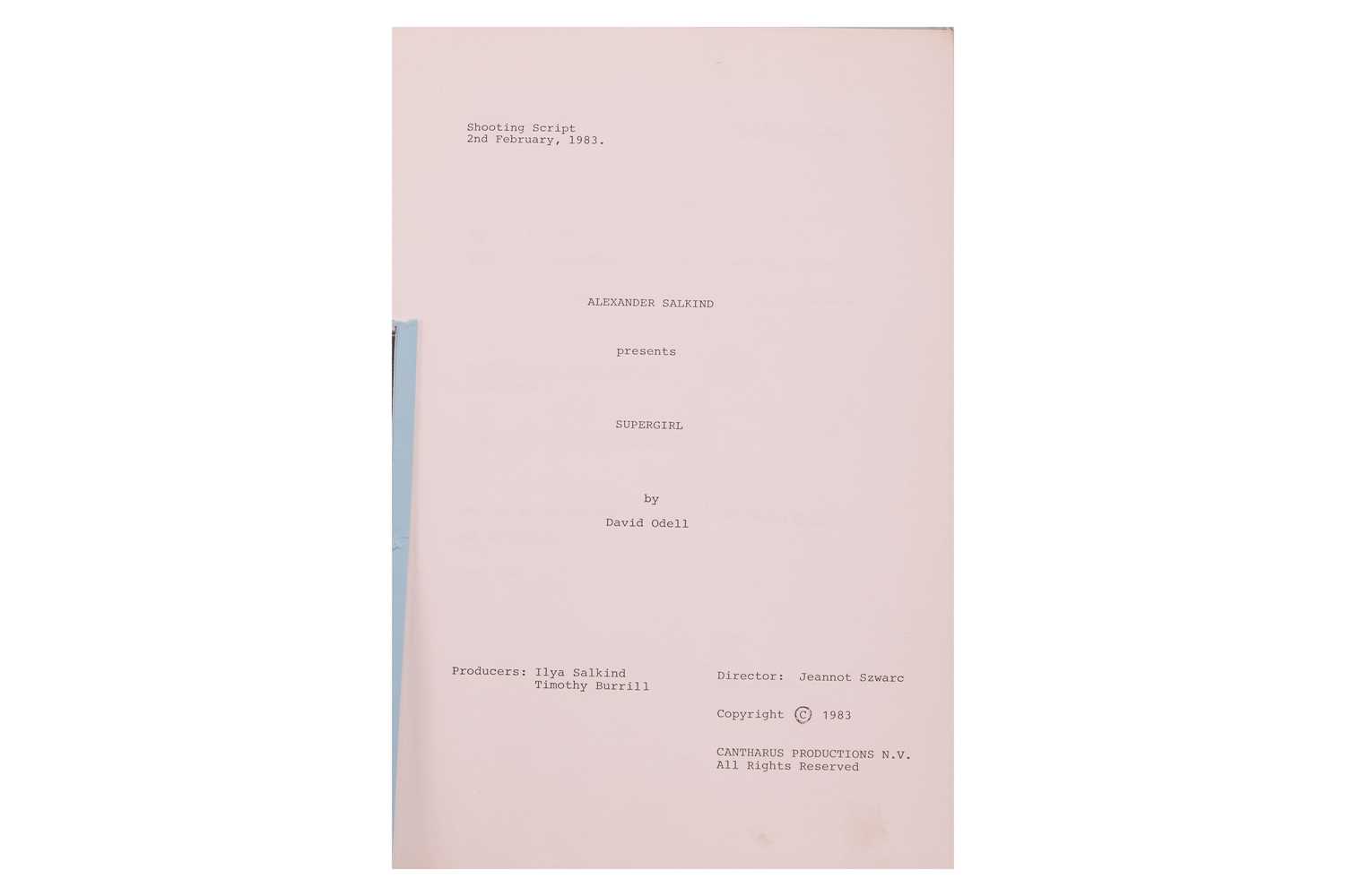 Lot 13 - The Marc Wolff Collection: Supergirl (1984) –...