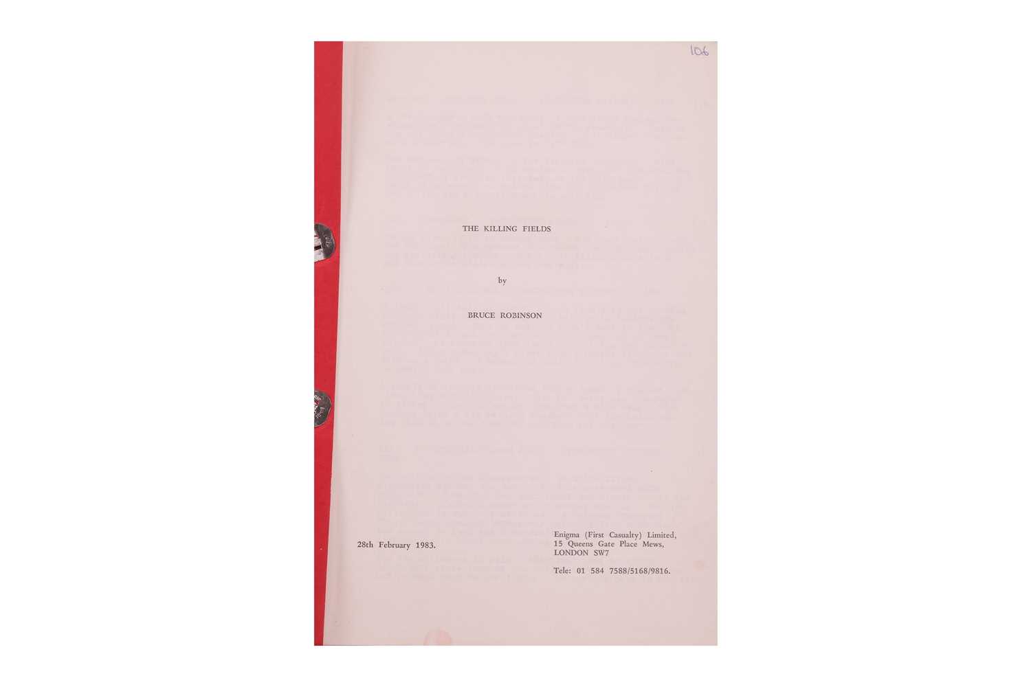 Lot 137 - The Marc Wolff Collection: The Killing Fields...