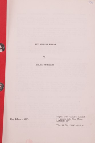 Lot 137 - The Marc Wolff Collection: The Killing Fields...