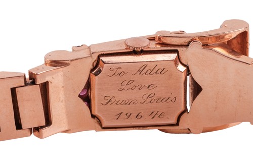 Lot 249 - A diamond and ruby-set concealed cocktail...