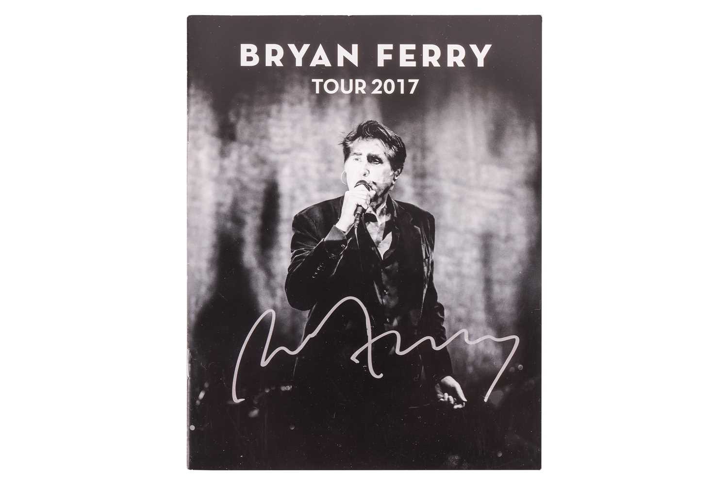 Lot 95 - Bryan Ferry: Signed Tour 2017 concert...