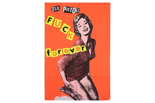 Lot 153 - Jamie Reid: Sex Pistols: ‘Fuck Forever’, 1986...
