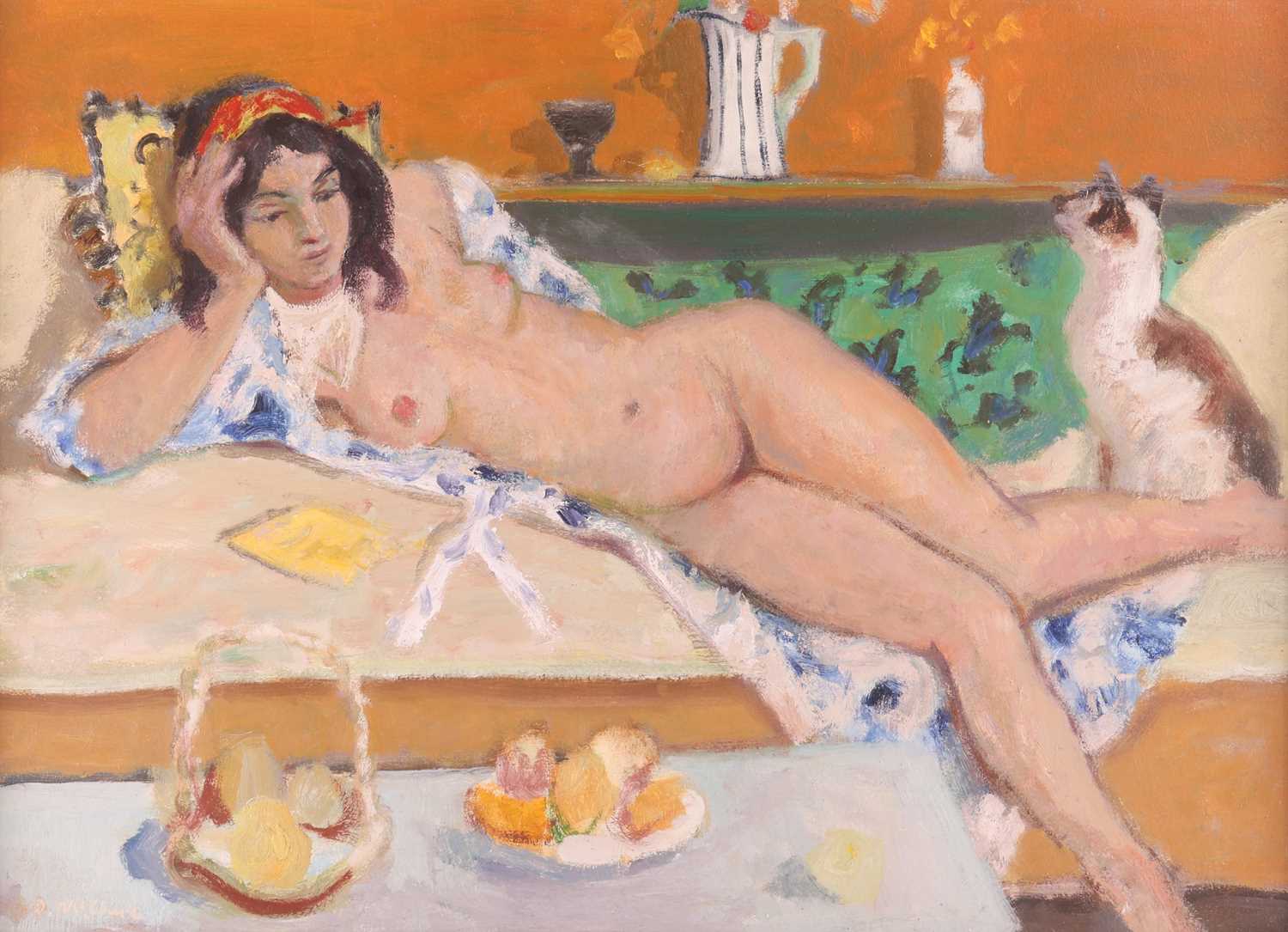 Lot 55 - David McClure (Scottish 1926-1998) Reclining...