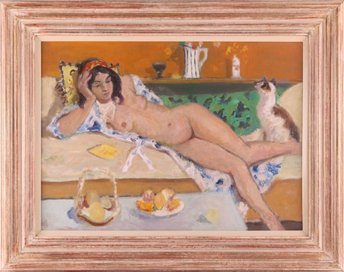 Lot 55 - David McClure (Scottish 1926-1998) Reclining...