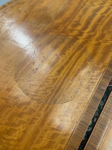Lot 67 - A pair of Edwardian figured satinwood fold...