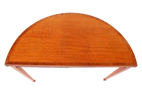 Lot 67 - A pair of Edwardian figured satinwood fold...