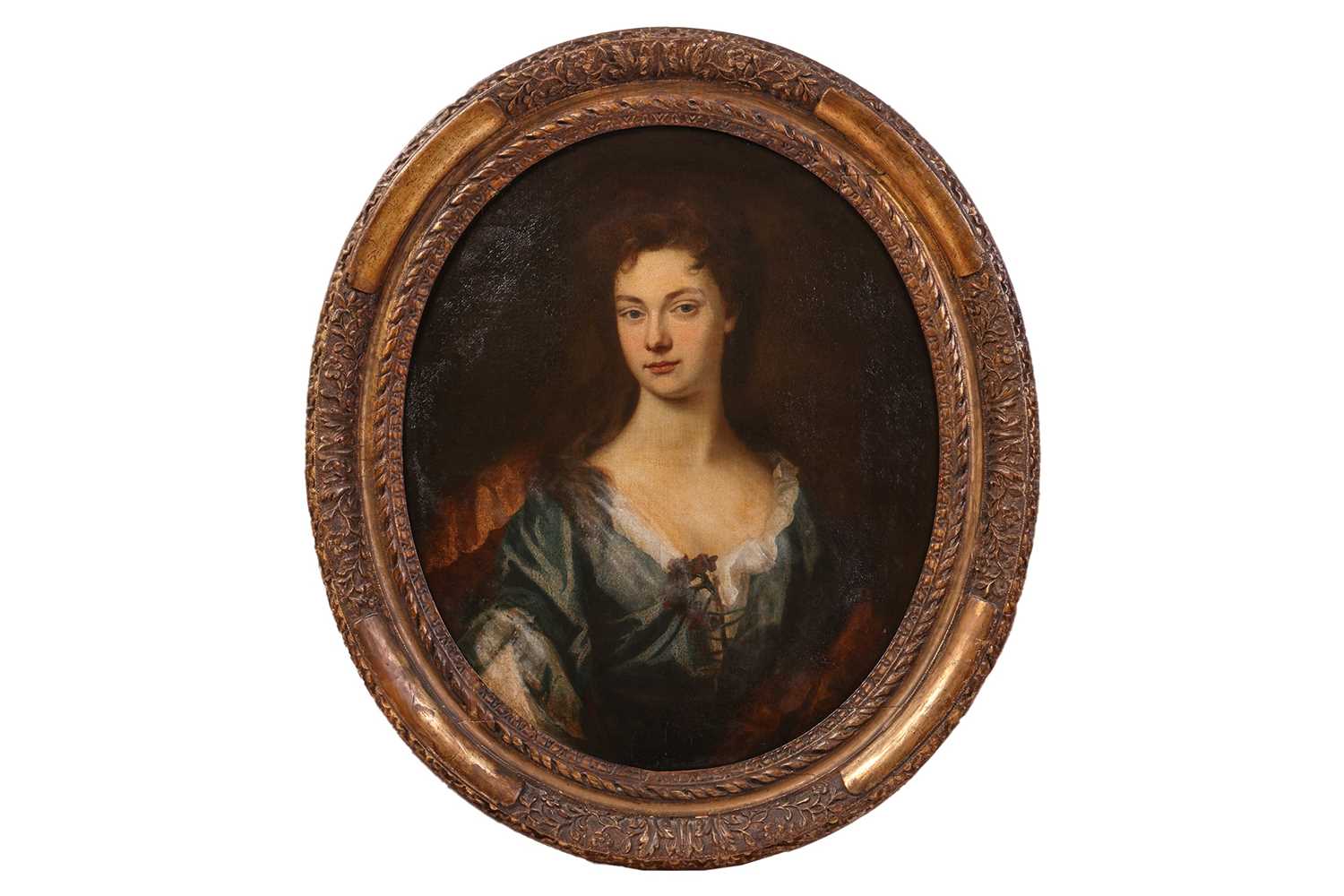 Lot 1 - Follower of Sir Peter Lely, Portrait of a lady...