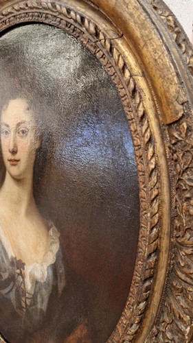 Lot 1 - Follower of Sir Peter Lely, Portrait of a lady...