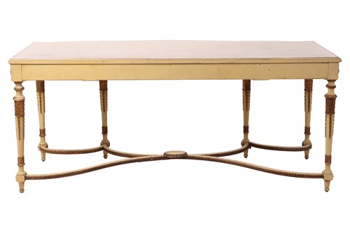 Lot 86 - A large early 20th century ivory painted and...