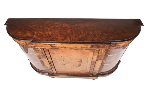 Lot 84 - A Victorian figured and accentuated walnut and...