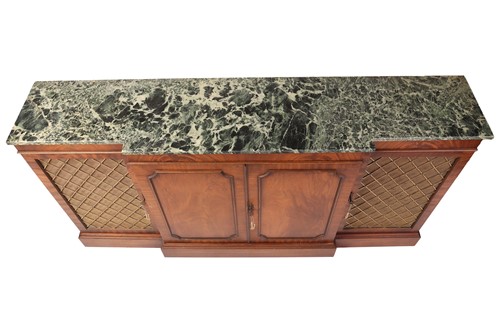Lot 93 - A Regency style mahogany breakfront...