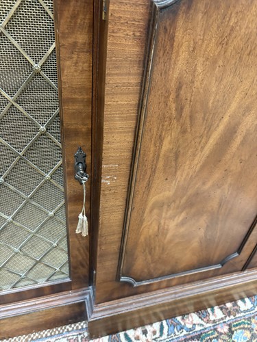 Lot 93 - A Regency style mahogany breakfront...