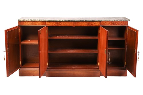 Lot 93 - A Regency style mahogany breakfront...