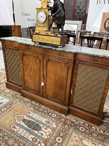 Lot 93 - A Regency style mahogany breakfront...
