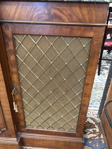 Lot 93 - A Regency style mahogany breakfront...