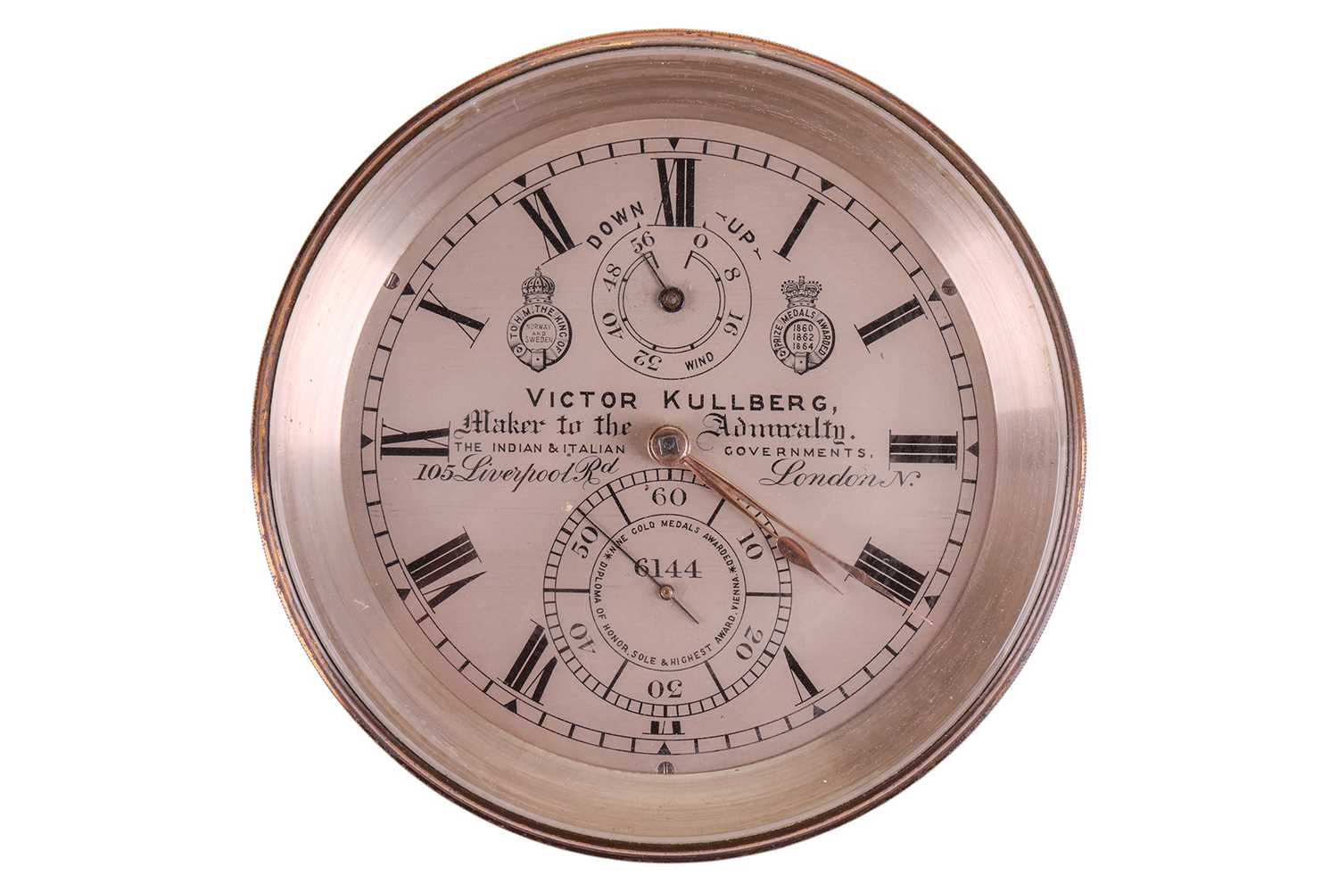 Lot 132 - A late 19th century Victor Kullbery 56 hour...