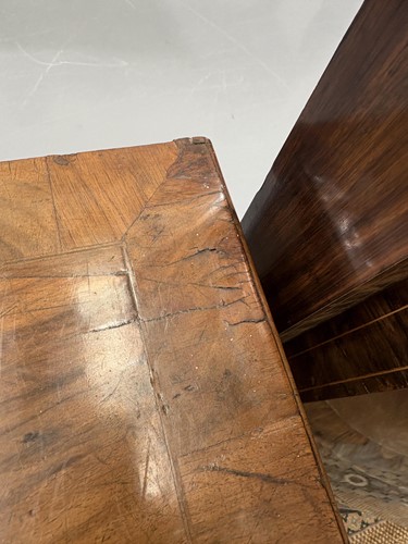 Lot 64 - George I style walnut kneehole ladies...
