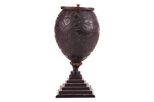 Lot An 18th-century Sailor's Scrimshaw worked folk...