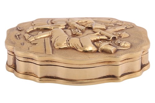Lot A Victorian silver gilt snuff box, by James...