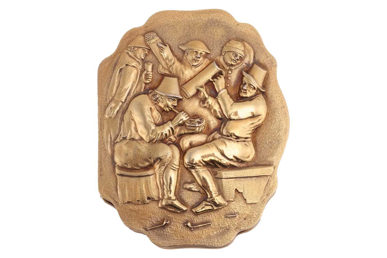 Lot A Victorian silver gilt snuff box, by James...
