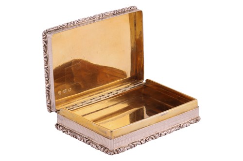Lot 275 - A George IV silver snuff box, by John...