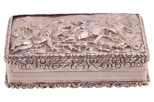 Lot 275 - A George IV silver snuff box, by John...