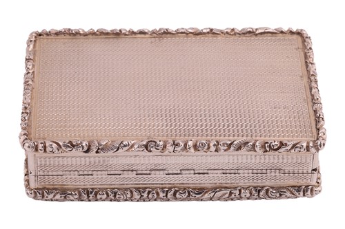 Lot 275 - A George IV silver snuff box, by John...