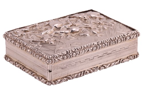 Lot 275 - A George IV silver snuff box, by John...