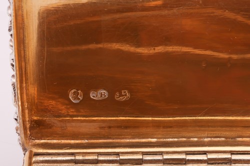 Lot 275 - A George IV silver snuff box, by John...