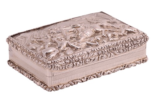 Lot 275 - A George IV silver snuff box, by John...