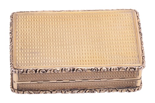 Lot A George IV silver snuff box, by John...
