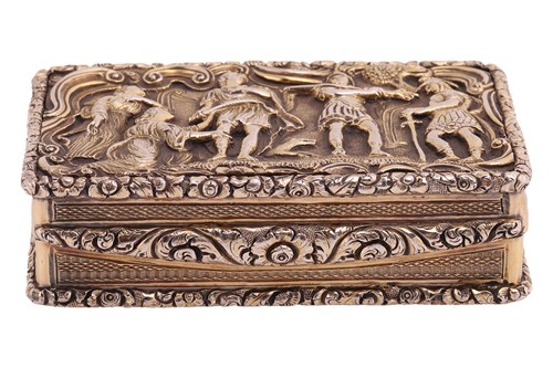Lot A George IV silver snuff box, by John...