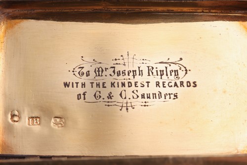 Lot A George IV silver snuff box, by John...