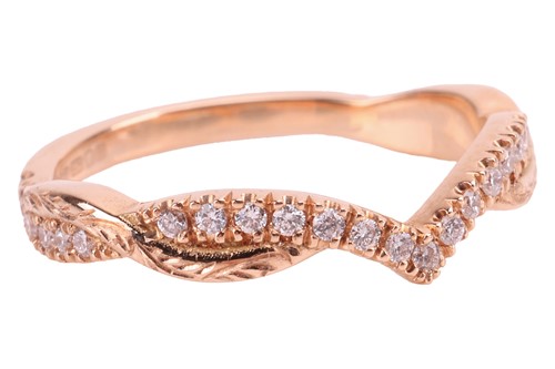 Lot 23 - A diamond-set ring in 18ct gold, comprising a...