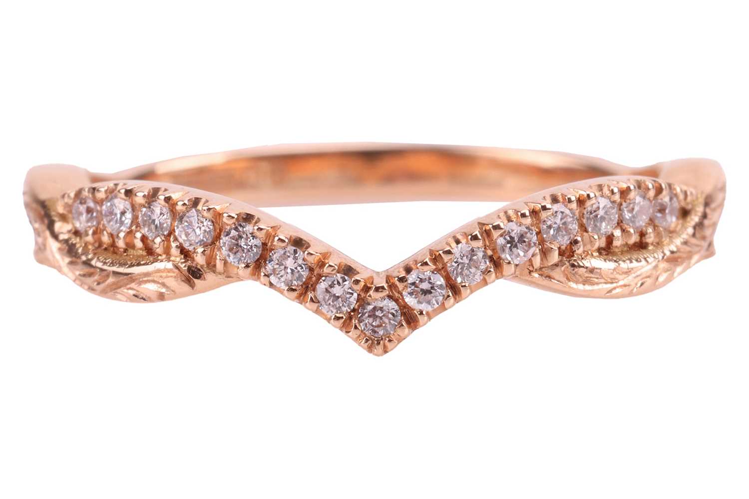 Lot 23 - A diamond-set ring in 18ct gold, comprising a...