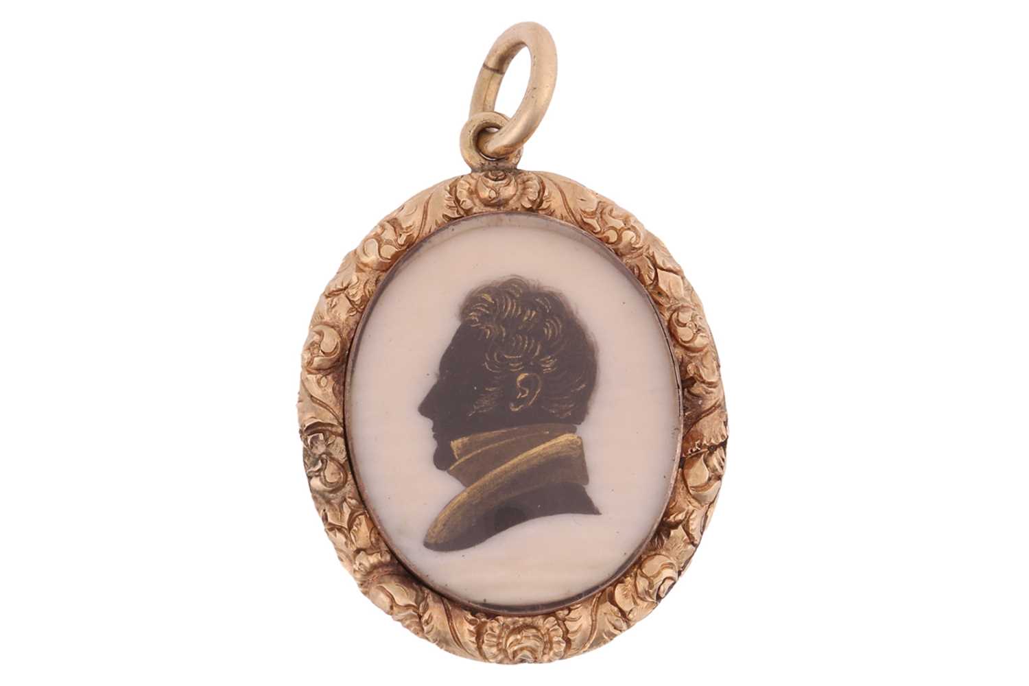 Lot 242 - An early 19th century mourning portrait...