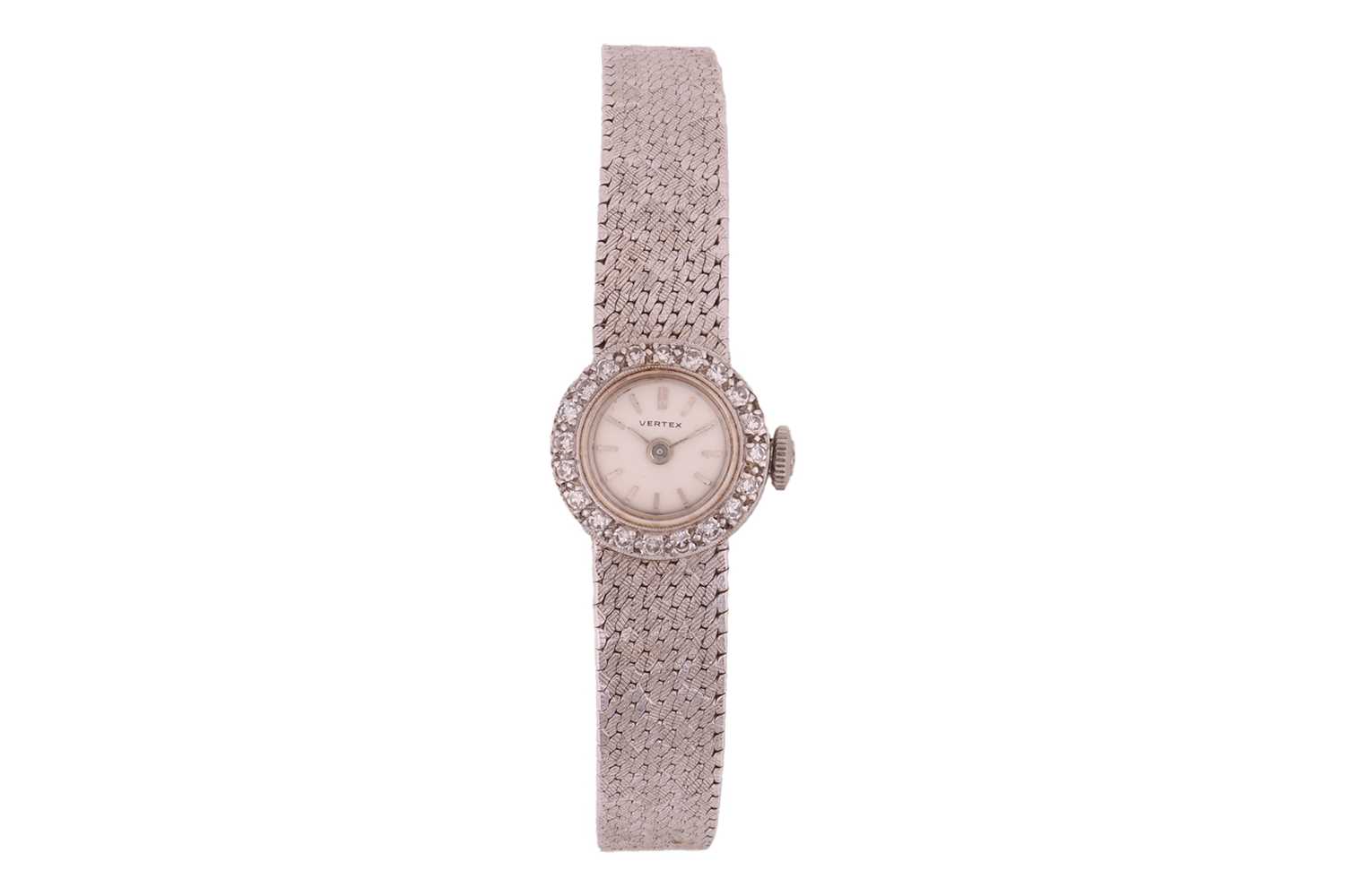 Lot 269 - A Vertex diamond-set cocktail watch, the...