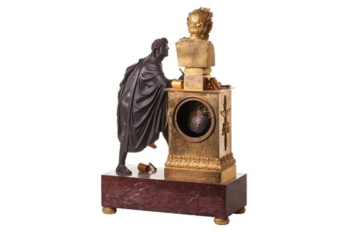 Lot 41 - A French Empire bronze, gilt bronze and...