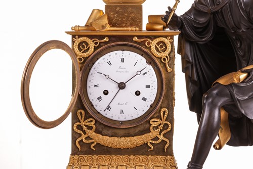 Lot 41 - A French Empire bronze, gilt bronze and...