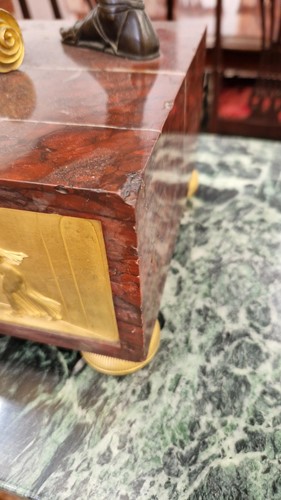 Lot 41 - A French Empire bronze, gilt bronze and...