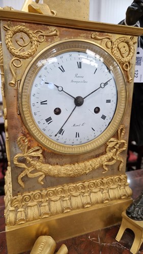 Lot 41 - A French Empire bronze, gilt bronze and...
