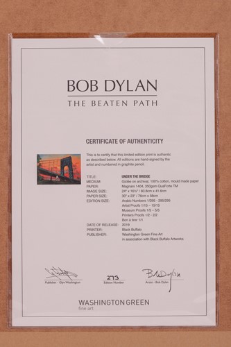 Lot 67 - Bob Dylan (American b.1941) Under the Bridge...