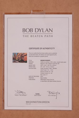 Lot 61 - Bob Dylan (American b.1941) Brooklyn Heights,...