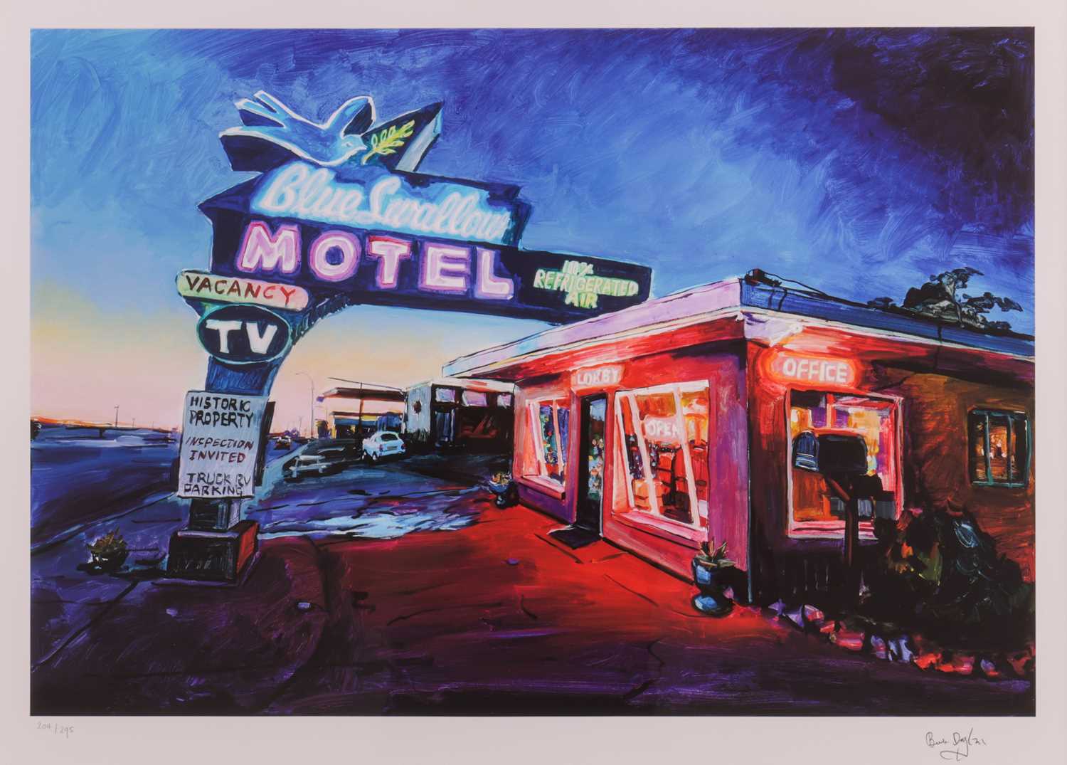 Lot 63 - Bob Dylan (American b.1941) Blue Swallow Motel,...