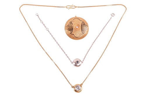 Lot 128 - A group lot of jewellery, to include a...