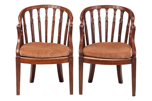 Lot 68 - In the manner of John Linnell, a good pair of...