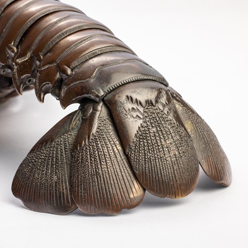 Lot A large Japanese patinated bronze Jizai...